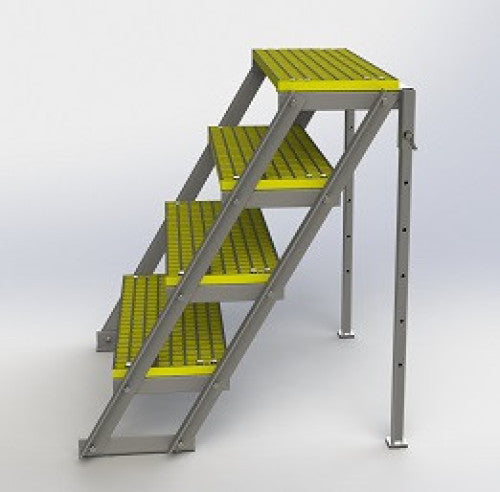 FRP Composite Adjustable Height Stairs