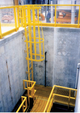 SAFRAIL™ FRP Composite Ladder and Cage System