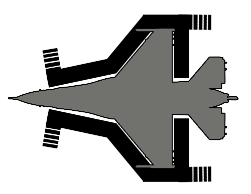 FRP Composite F-16 Full Wrap Maintenance Platform